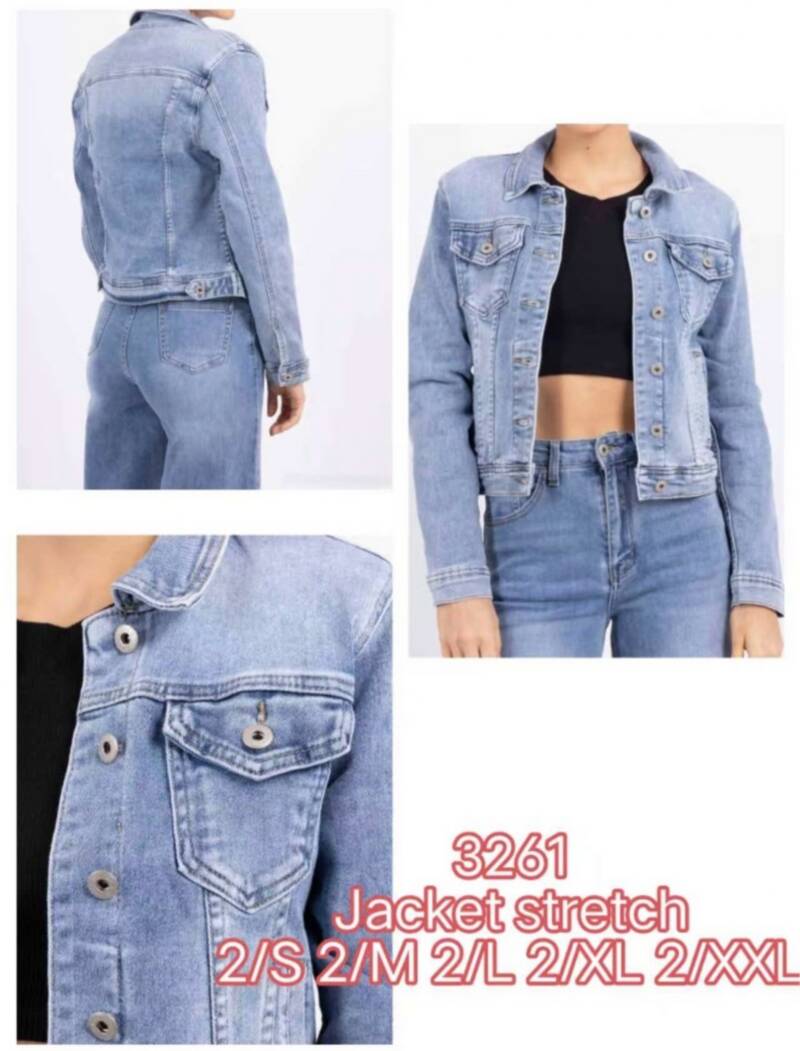 Kurtki damskie jeansy Roz S-2XL, 1 Kolor Paczka 10 szt 1