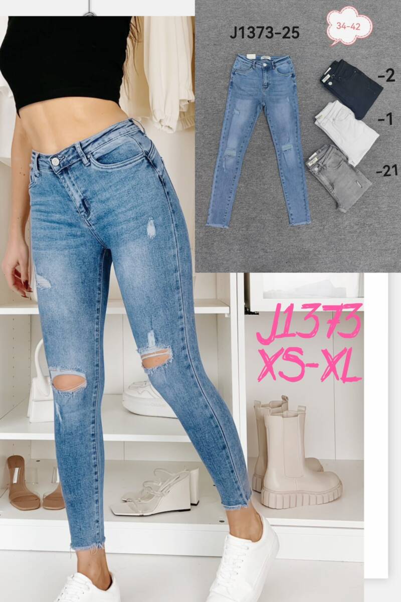 Spondnie damskie jeansy Roz XS-XL, 1 Kolor Paczka 10 szt 1