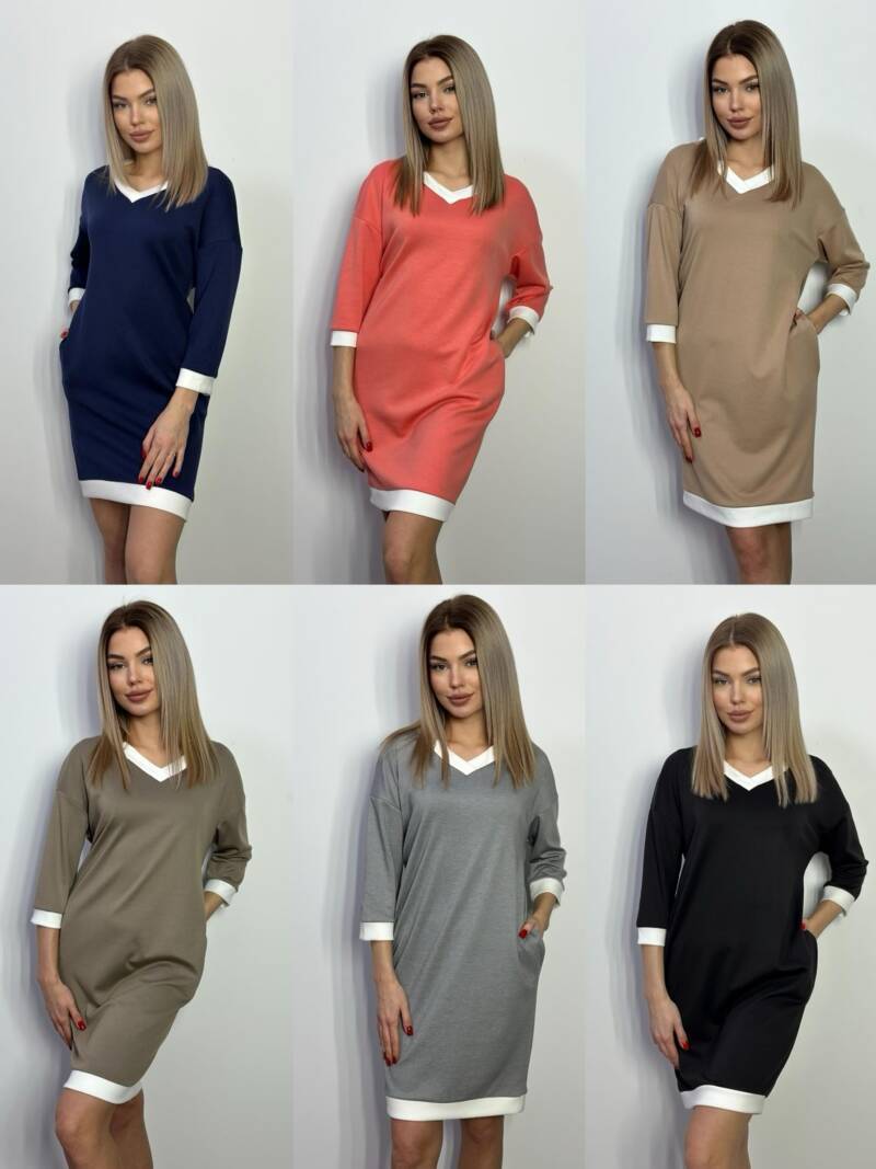 Sukienki damskie (Polska produkt) Roz S-3XL Mix Kolor Paczka 5 szt 1