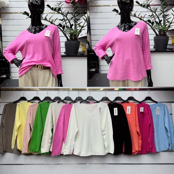 Bluzki damskie (Włoskie produkt) Roz Standard, Mix Kolor Paczka 5 szt