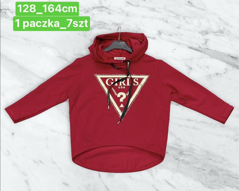 Bluza chłopięca Roz 128-164. 1 kolor Paczka 7 szt. 1