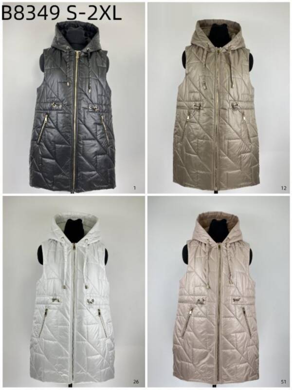 Kamizelka damkie Roz S-2XL, 1 Kolor Paczka 5 szt 1