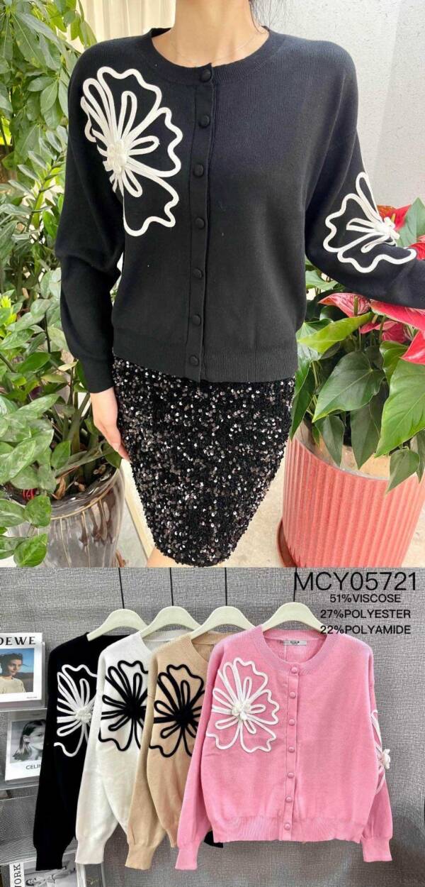 Swetry damskie (Francja produkt) Roz Standard, Mix Kolor Paczka 6 szt