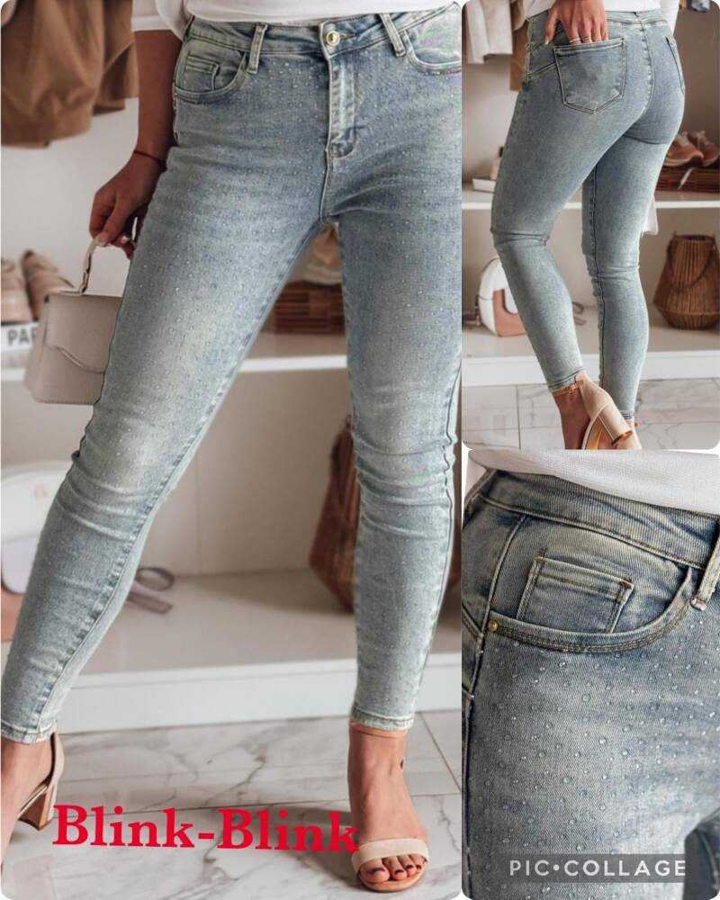 Spondnie damskie jeansy Roz XS-XL, 1 Kolor Paczka 10 szt