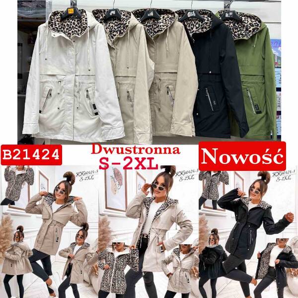 Kurtki damskie cienki Roz S-2XL, 1 Kolor Paczka 5 szt