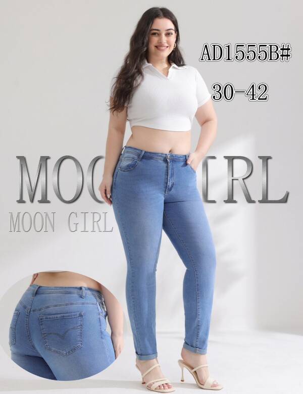 Spondnie damskie jeansy Roz 30-42, 1 Kolor Paczka 10 szt 1