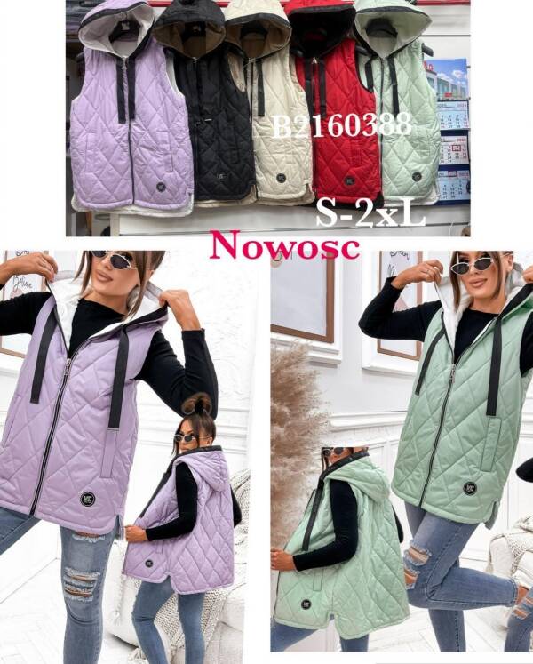 Kamizelka damkie Roz S-2XL, 1 Kolor Paczka 5 szt 1