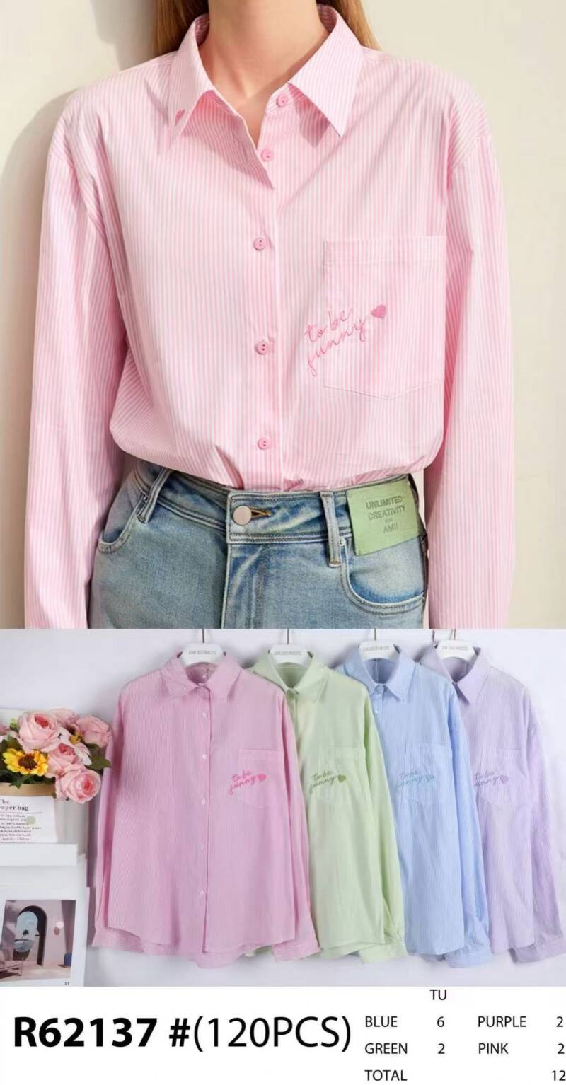 Koszula damska (Francja produkt) Roz Standard, Mix Kolor, Paczka 12 szt