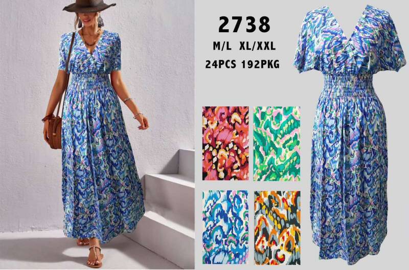 Sukienki damskie Roz M/L-XL/2XL, Mix Kolor Paczka 12 szt