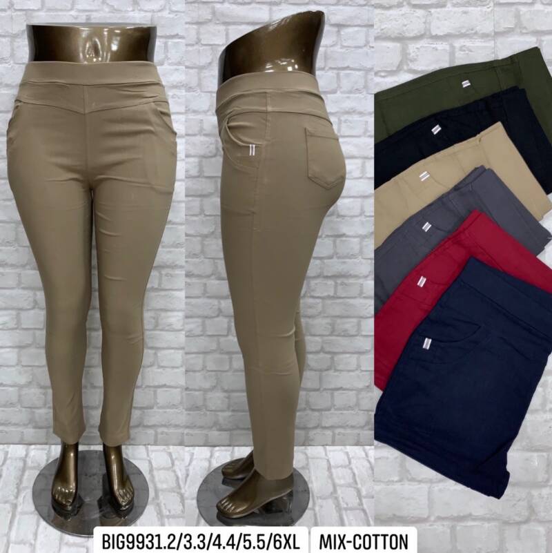 Spondnie damskie duże rozmiary Roz 2XL-6XL, Mix Kolor Paczka 12 szt