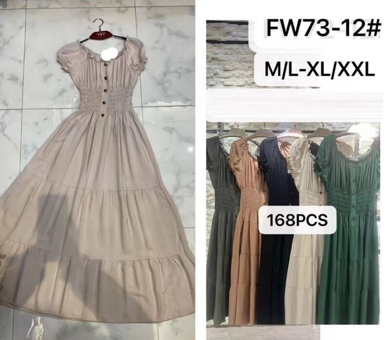 Sukienki damskie Roz M/L-XL/2XL, Mix Kolor Paczka 12 szt