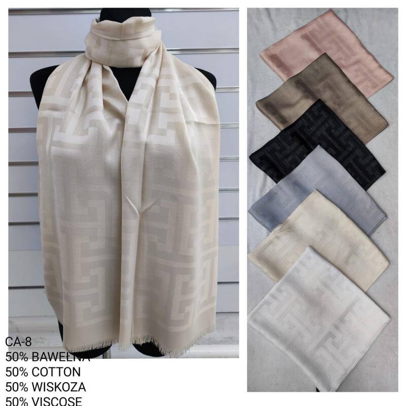 Szaliki damskie Roz Standard, Mix Kolor Paczka 12 szt 1