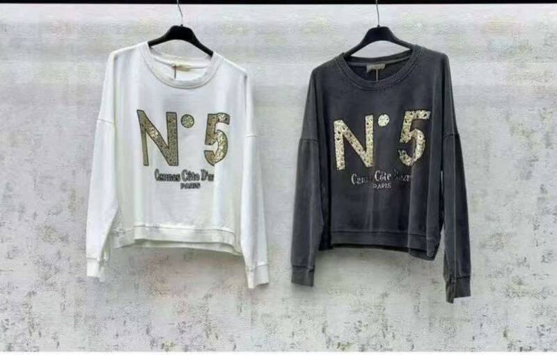 Bluzki damskie (Włoskie produkt) Roz Standard, Mix Kolor Paczka 5 szt