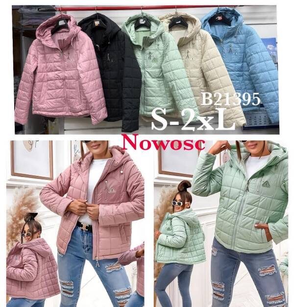 Kurtki damskie cienki Roz S-2XL, 1 Kolor Paczka 5 szt 1