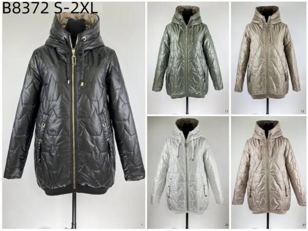 Kurtki damskie cienki Roz S-2XL, 1 Kolor Paczka 5 szt 1