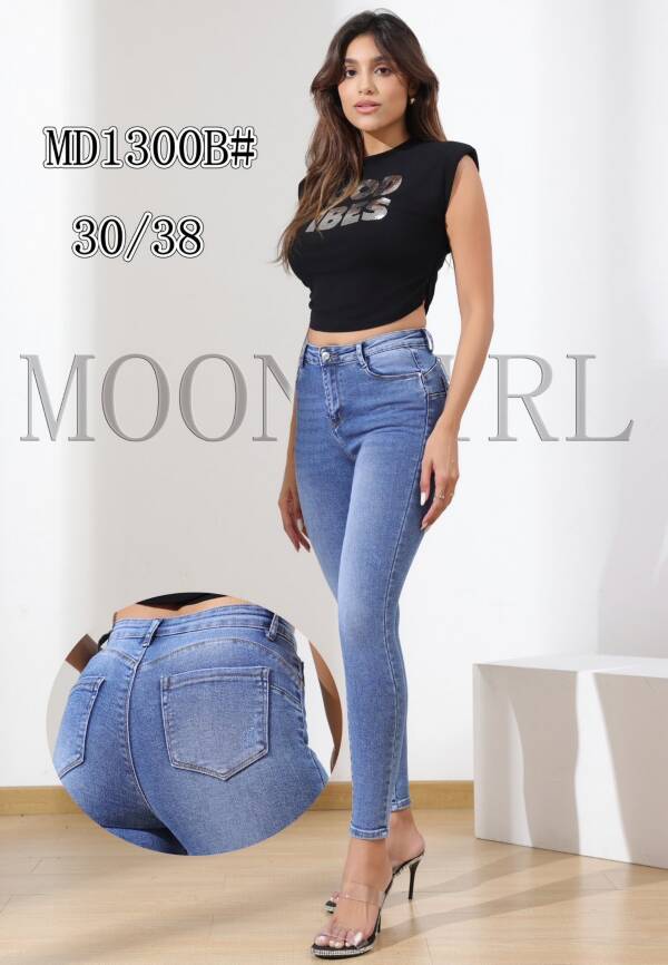 Spondnie damskie jeansy Roz 30-38, 1 Kolor Paczka 10 szt 1