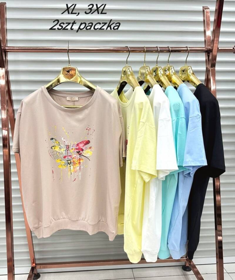 Bluzki damskie (Turecki produkt) Roz XL-3XL, Mix Kolor Paczka 2 szt 1