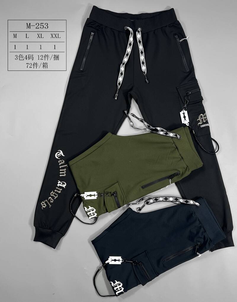 Spodnie dresowe meskie Roz M-2XL, Mix Kolor Paczka 12 szt 1