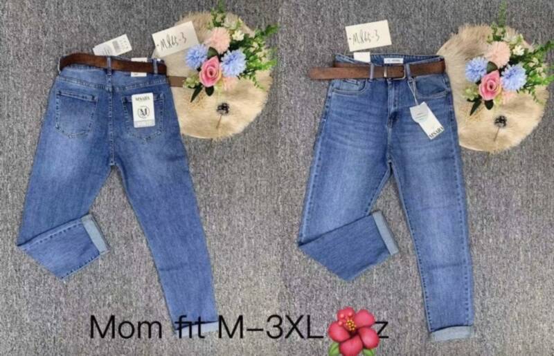 Spondnie damskie jeansy Roz M-3XL, 1 Kolor Paczka 10 szt