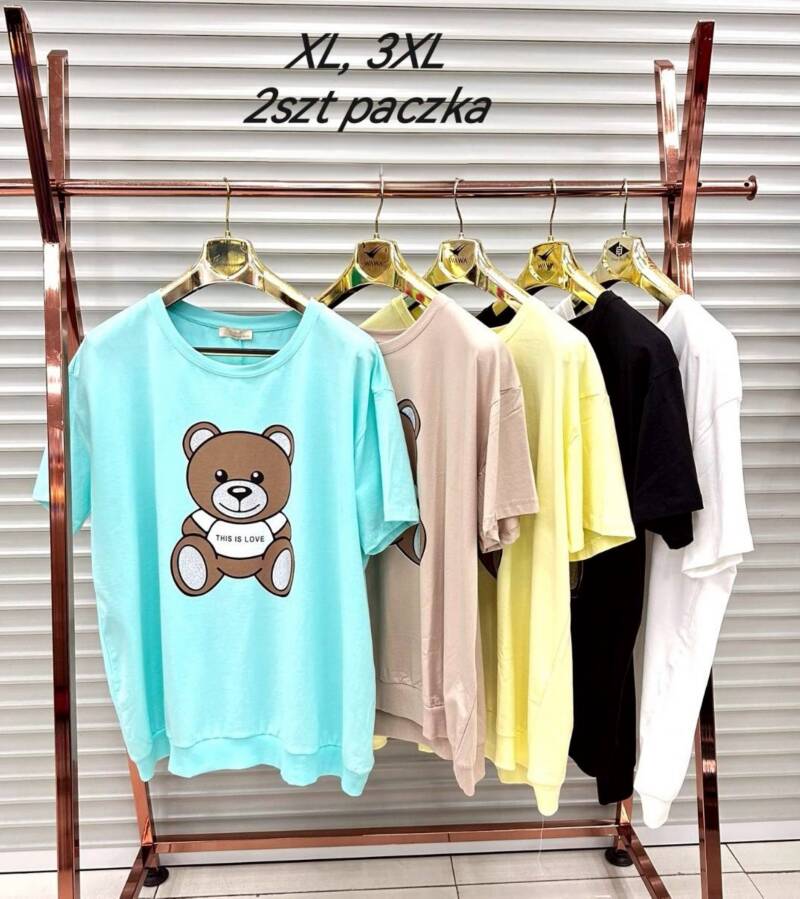 Bluzki damskie (Turecki produkt) Roz XL-3XL, Mix Kolor Paczka 2 szt 1