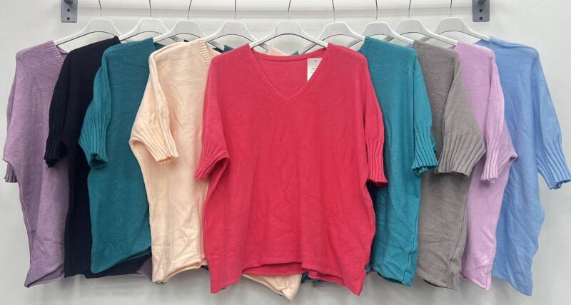 Bluzki damskie (Włoskie produkt) Roz Standard, Mix Kolor Paczka 5 szt