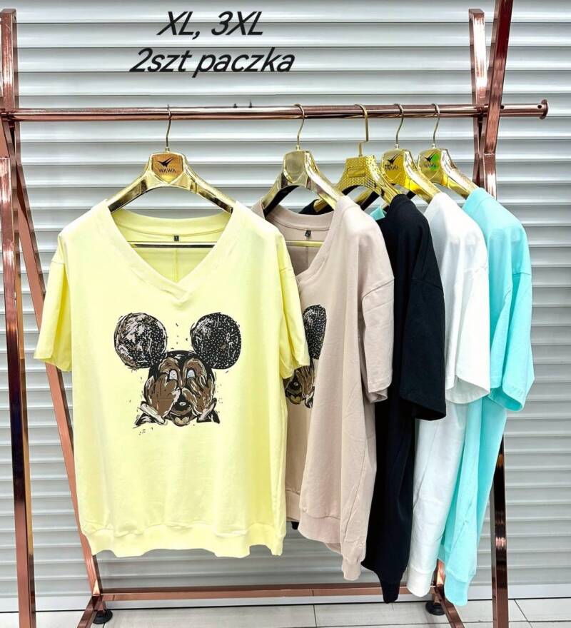 Bluzki damskie (Turecki produkt) Roz XL-3XL, Mix Kolor Paczka 2 szt 1