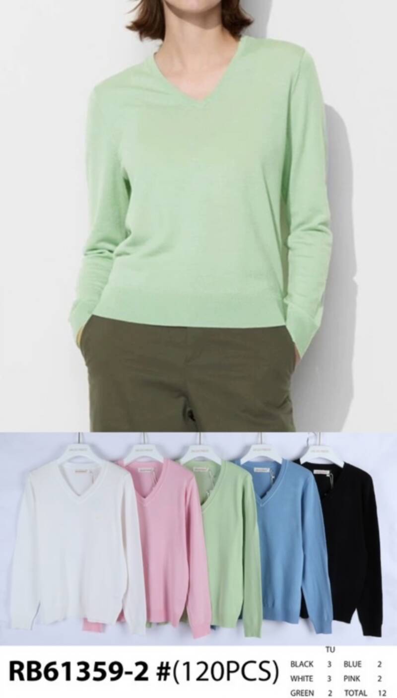 Bluzki damskie (Francja produkt) Roz Standard, Mix Kolor, Paczka 12 szt 1