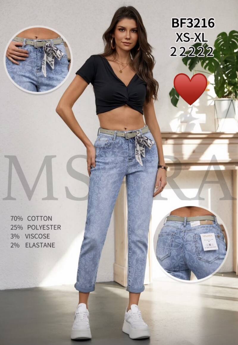 Spondnie damskie jeansy Roz XS-XL, 1 Kolor Paczka 10 szt 1