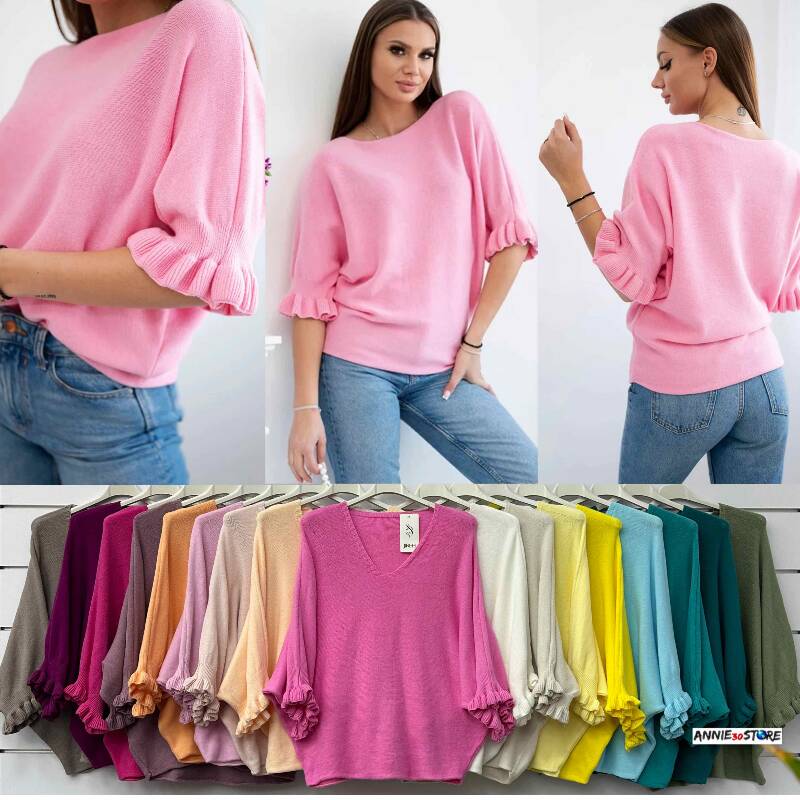 Bluzka damskie (Włoskie produkt) Roz Standard, Mix Kolor Paczka 5 szt 1