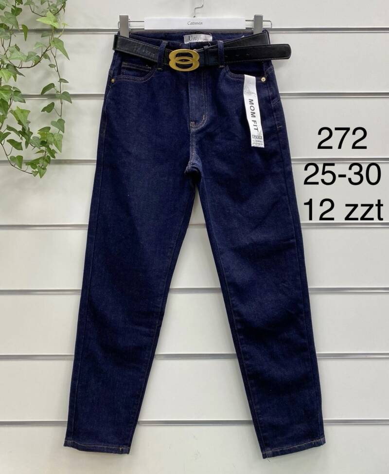 Spondnie damskie jeansy Roz 25-30, 1 Kolor Paczka 12 szt 1