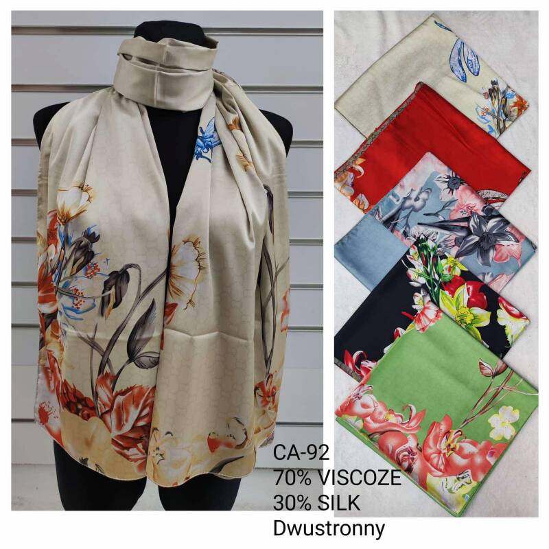 Szaliki damskie Roz Standard, Mix Kolor Paczka 12 szt 1