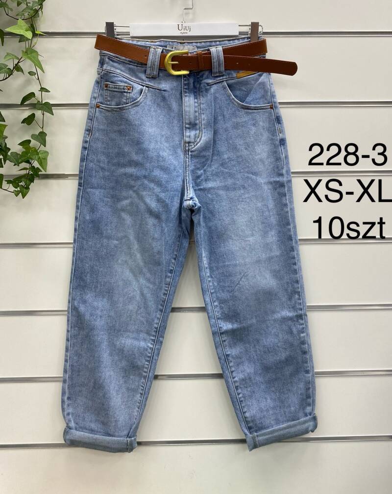 Spondnie damskie jeansy Roz XS-XL, 1 Kolor Paczka 10 szt 1