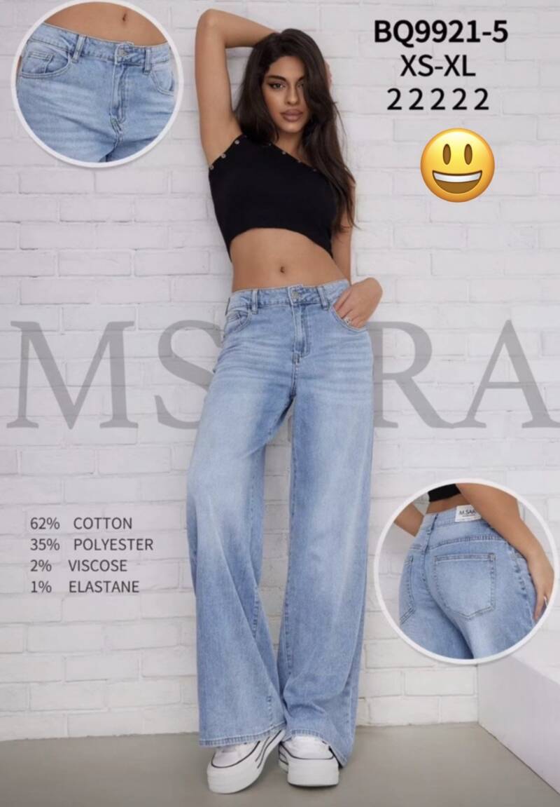 Spodnie damskie jeansy Roz XS-XL, 1 Kolor Paczka 10 szt 1