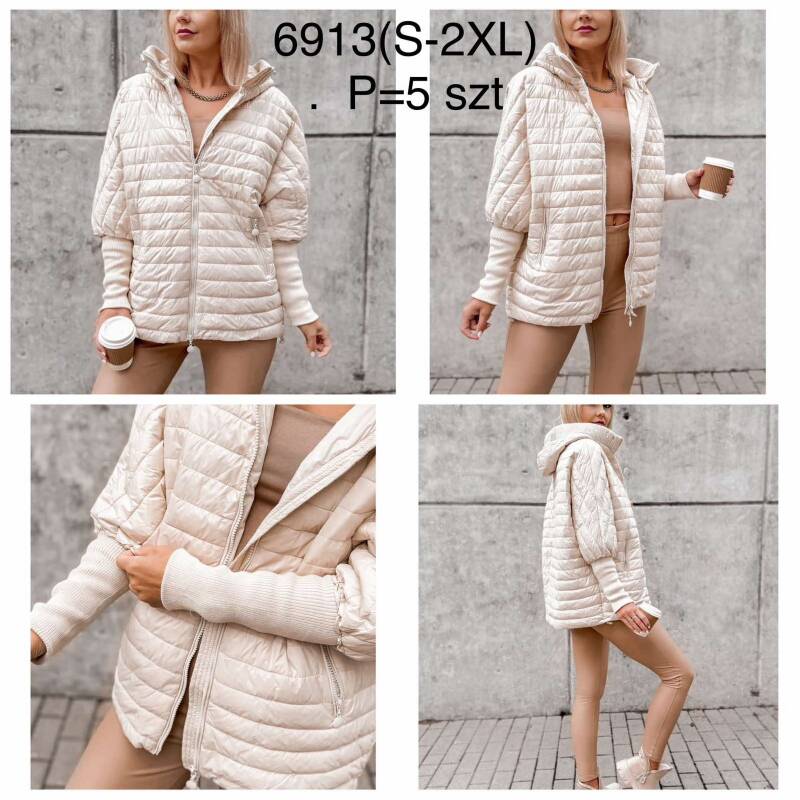 Kurtki damskie cienki Roz S-2XL, 1 Kolor Paczka 5 szt 1