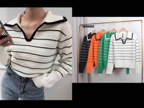 Swetry damskie (Francja produkt) Roz Standard, Mix Kolor Paczka 5 szt