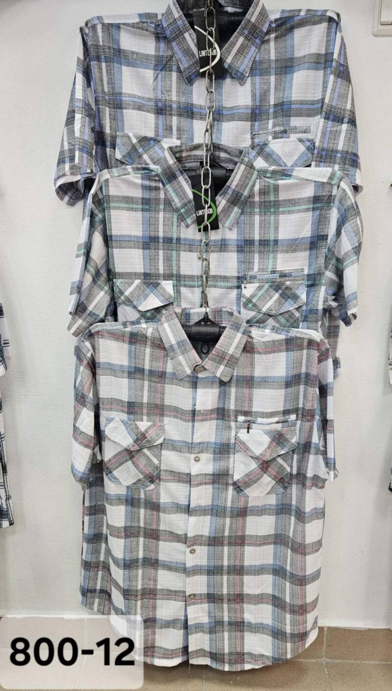 Koszula męska Roz L-4XL. Mix kolor. Paczka 15 szt 1