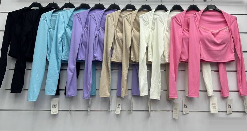 Bluzki damskie (Włoskie produkt) Roz Standard, Mix Kolor Paczka 5 szt 1