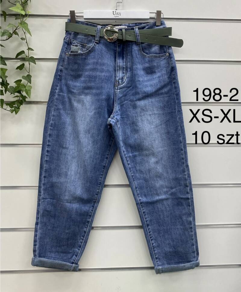 Spondnie damskie jeansy Roz XS-XL, 1 Kolor Paczka 10 szt