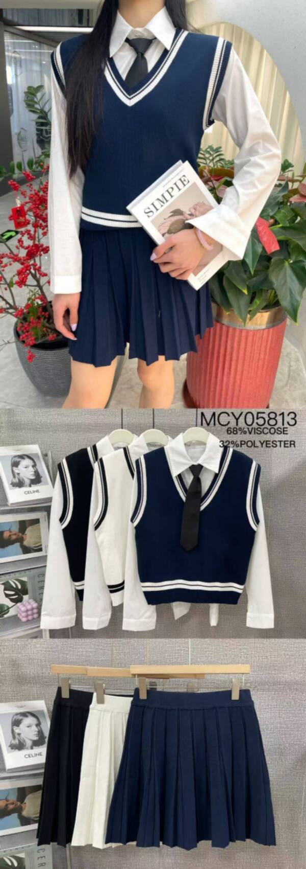 Komplet damskie (Francja produkt) Roz Standard, Mix Kolor Paczka 6 szt 1