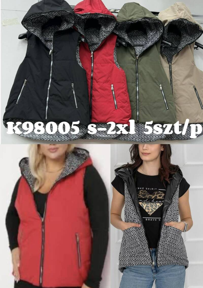 Kamizelka damkie Roz S-2XL, 1 Kolor Paczka 5 szt 1