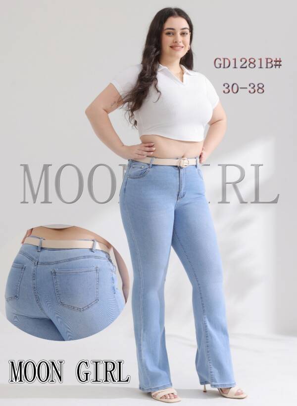 Spondnie damskie jeansy Roz 30-38, 1 Kolor Paczka 10 szt