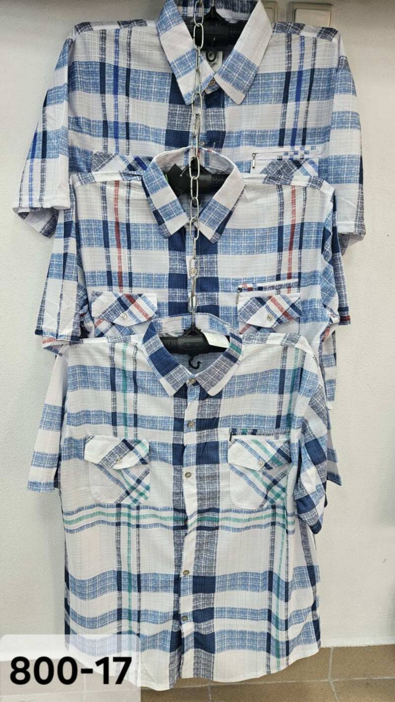 Koszula męska Roz L-4XL. Mix kolor. Paczka 15 szt 1