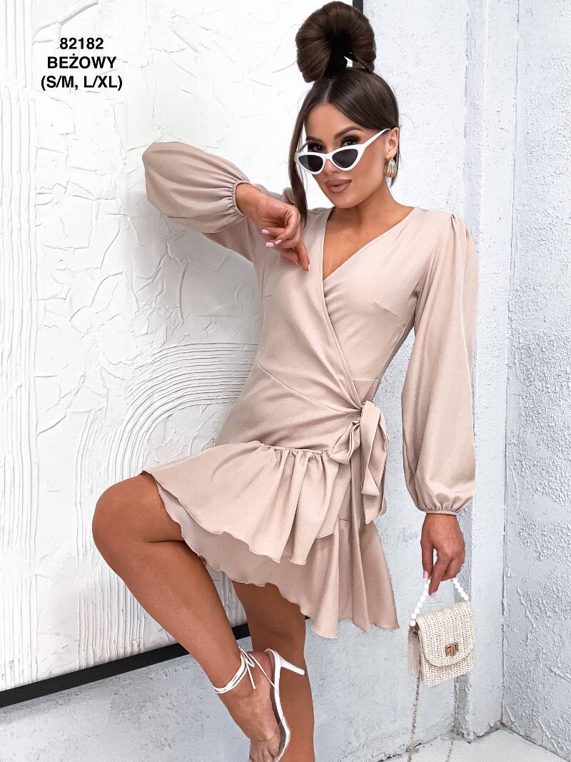 Sukienki damskie (Polska produkt) Roz S/M-L/XL Paczka 5 szt /1 Kolor 1