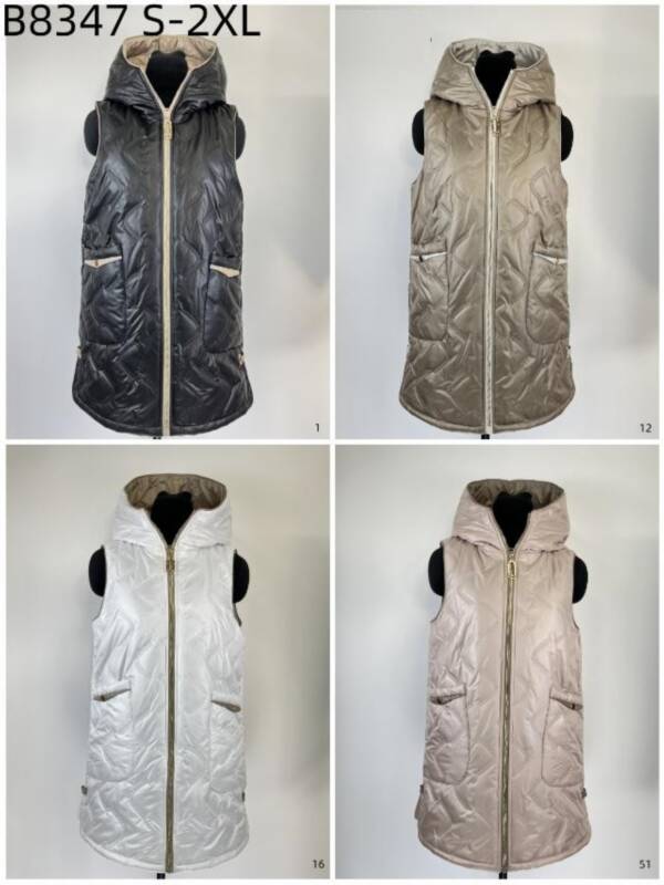 Kamizelka damkie Roz S-2XL, 1 Kolor Paczka 5 szt 1