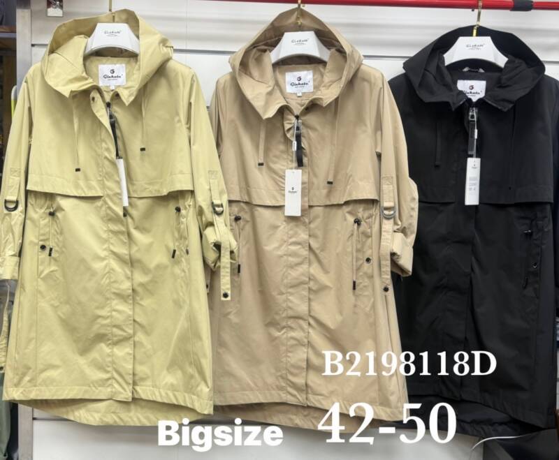 Kurtki damskie cienki Roz 42-50, 1 Kolor Paczka 5 szt