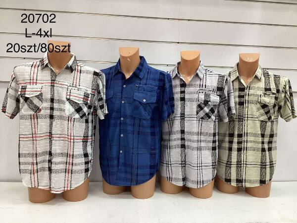 Koszula męska Roz L-4XL, Mix Kolor Paczka 20 szt