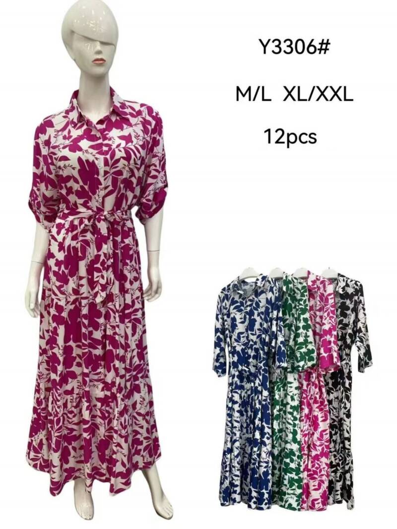 Sukienki damskie Roz M/L-XL/2XL, Mix Kolor Paczka 12 szt