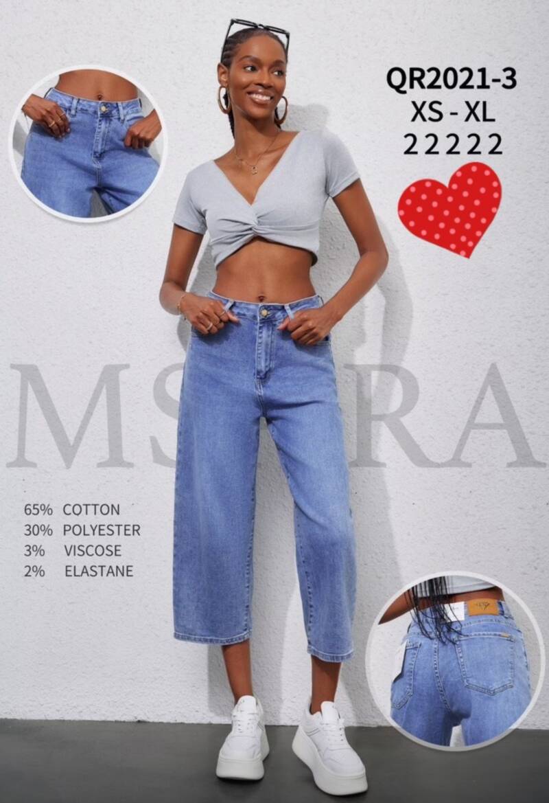 Spondnie damskie jeansy Roz XS-XL, 1 Kolor Paczka 10 szt 1