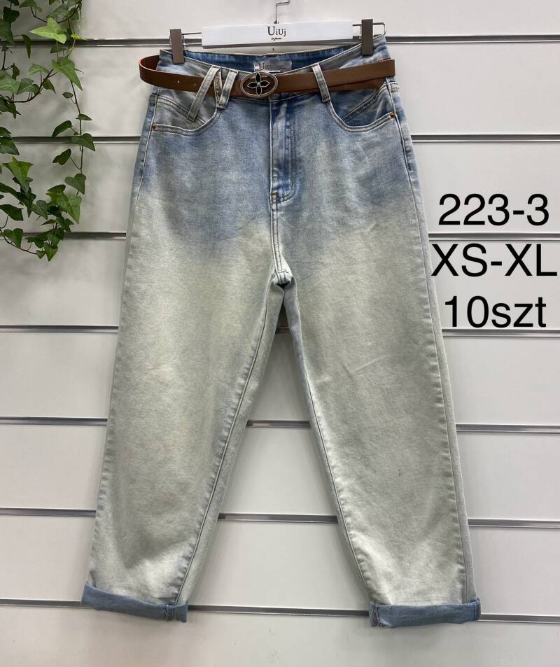 Spondnie damskie jeansy Roz XS-XL, 1 Kolor Paczka 10 szt