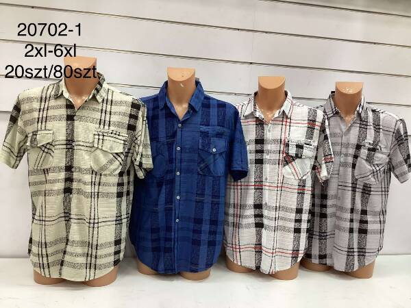 Koszula męska Roz 2XL-6XL, Mix Kolor Paczka 15 szt